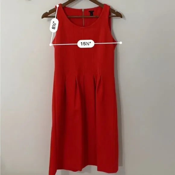 J. Crew  red dress size 6 - Picture 11 of 11